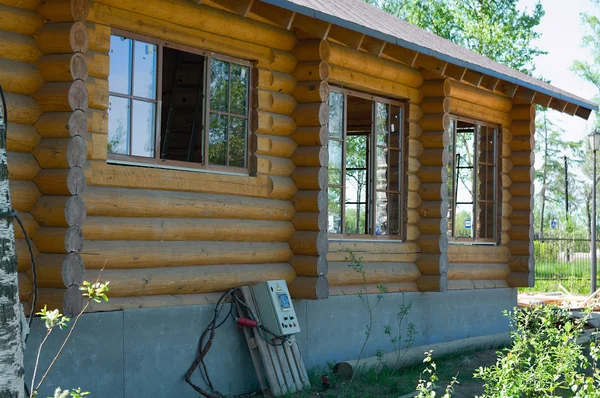 Дерев'яний будинок для відпочинку — стокове фото