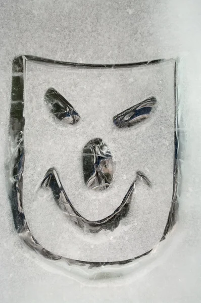 Smiley sur la glace CONTEXTE — Photo