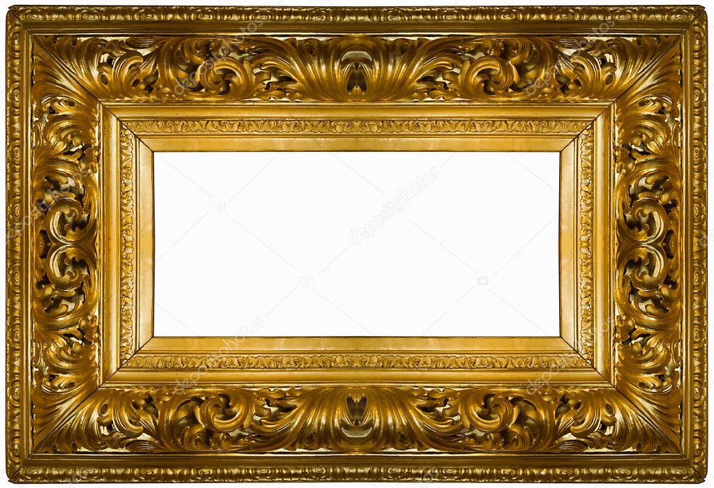 Golden thick frame