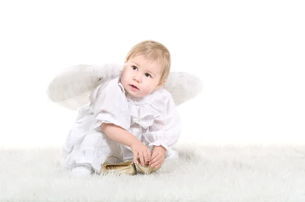 Malé dítě anděl — Stock fotografie