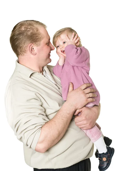 Glücklicher Vater und Kind — Stockfoto