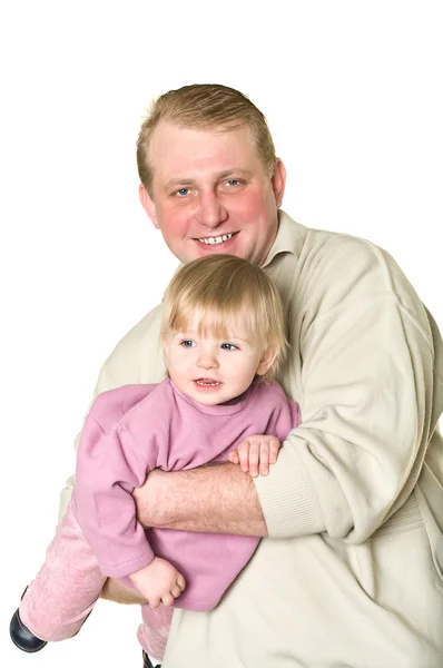 Father holding his little son — Stock Photo, Image