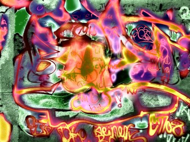 Multicolored vandalize clipart