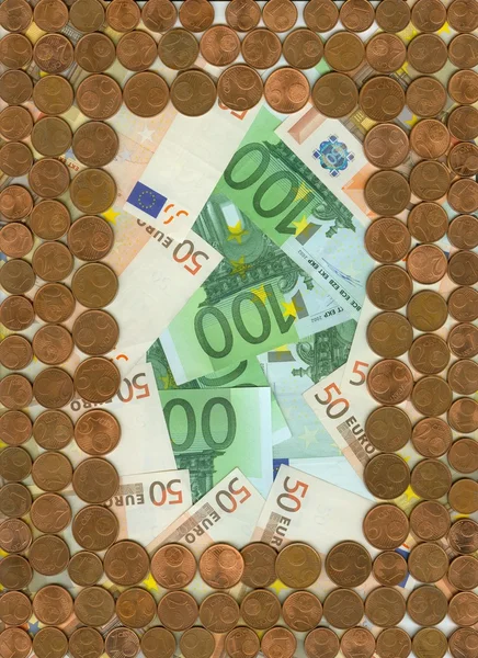 Готівковий євро — стокове фото