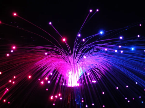 Renk fiber optik soyut — Stok fotoğraf
