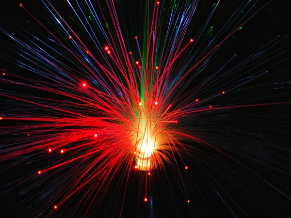 Luz de fibra óptica —  Fotos de Stock