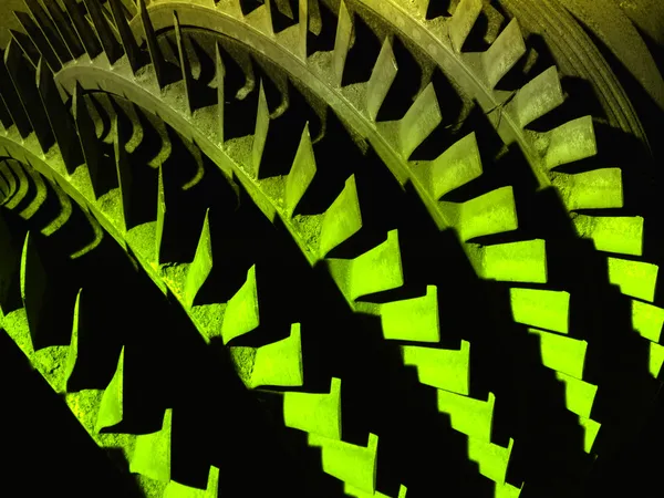 Velha turbina hidráulica — Fotografia de Stock