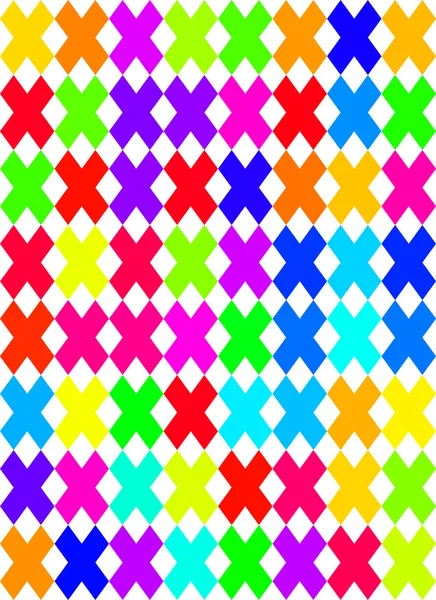 Färgade korset mönster — Stockfoto
