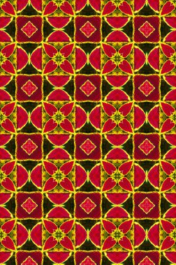 Red ornamental pattern clipart