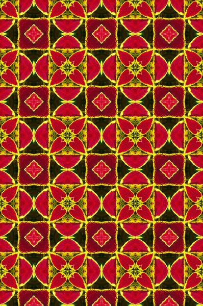 Kırmızı dekoratif desen