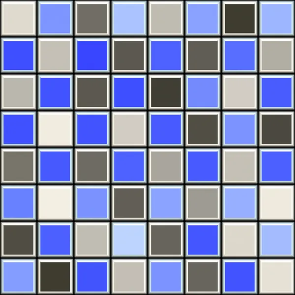 Wzór płytki niebieski i szary — Zdjęcie stockowe