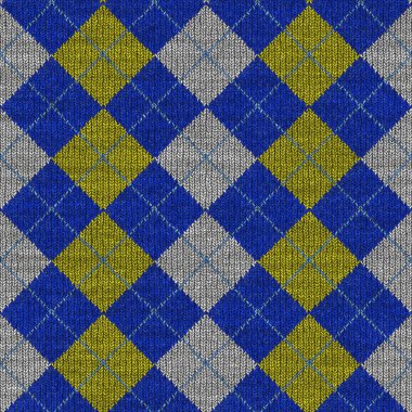 Tartan knitwork pattern clipart