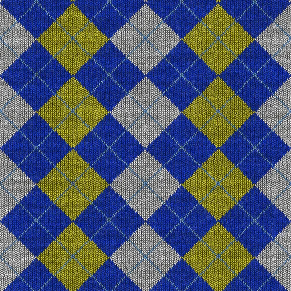 Tartan knitwork pattern — Stock Photo, Image