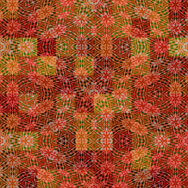 Warm batik rags pattern — Stock Photo, Image