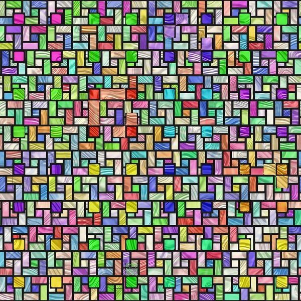 Πολύχρωμο μοτίβο χρωματισμένο γυαλί Εικόνα Αρχείου