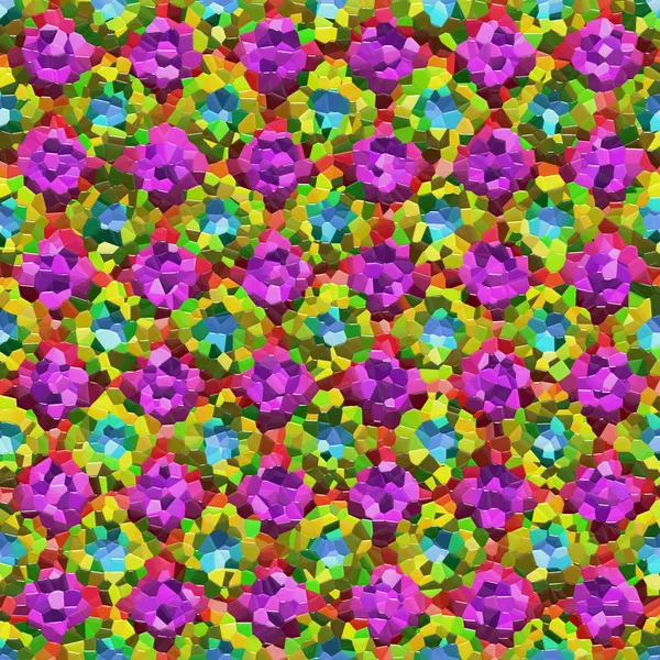 Pink flower mosaic — Stock Photo, Image