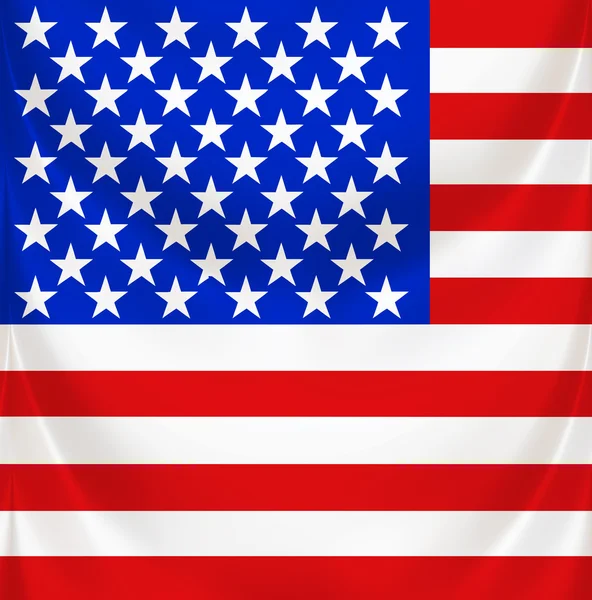 Stars and stripes square draped Stock Picture