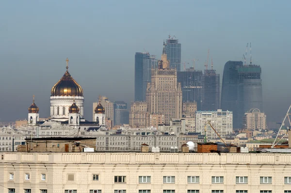 Vista de Moscou com alguns marcos — Fotografia de Stock