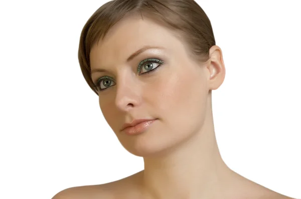 Young woman with health skin of face — Stock Photo, Image