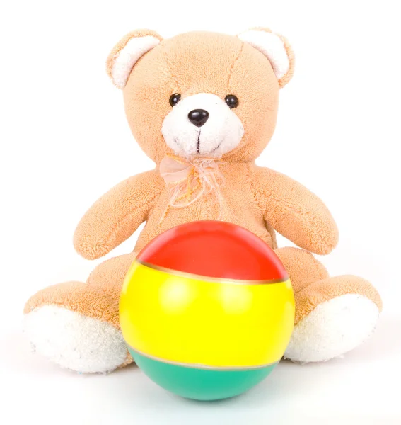 Bear and ball — Stock Photo, Image