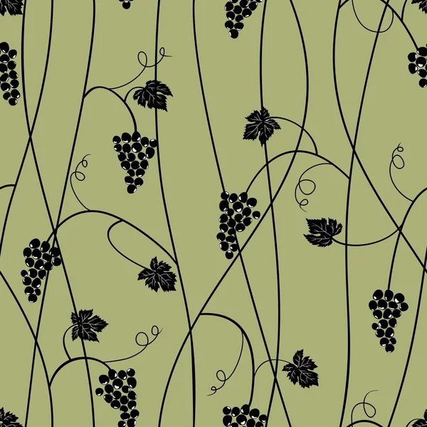 Візерунок винограду безшовні — стоковий вектор