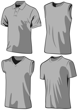 Man's shirts clipart