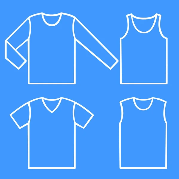 Набір сорочок — стоковий вектор