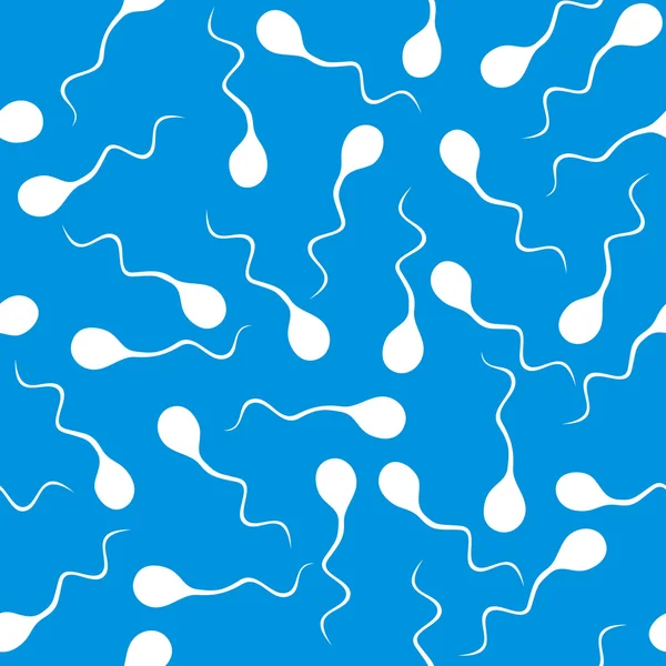 stock vector Spermatozoon seamless pattern