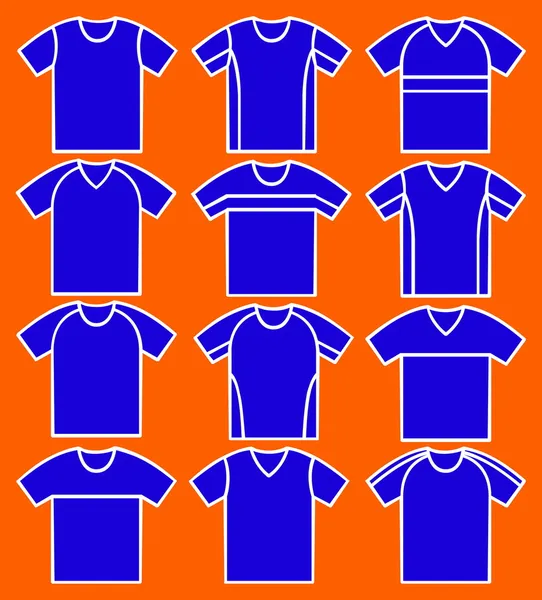 Set of the T-shirts. Vector. — Stock Vector