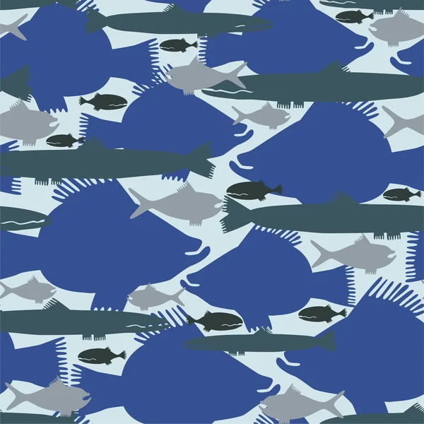 Kusursuz Balık Şablonu — Stok Vektör