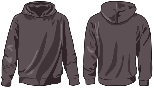 Unisex hoodie. Vector — Stock Vector