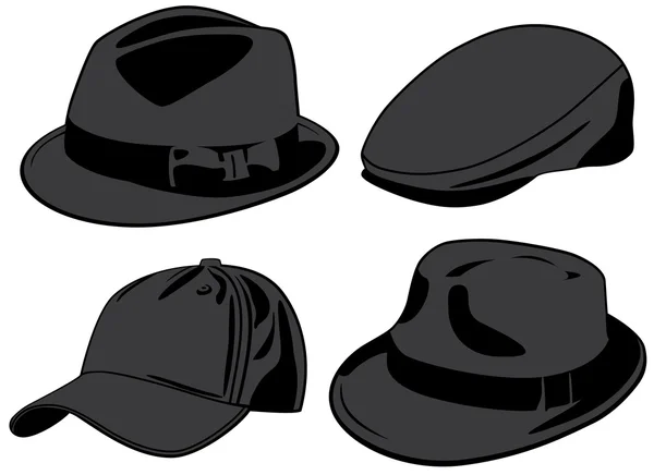 Sombreros. Ilustración vectorial — Vector de stock
