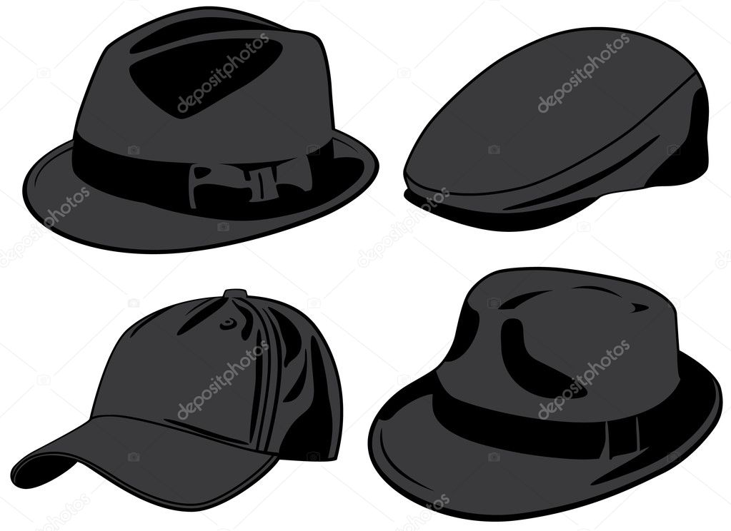 Hats. Vector illustration