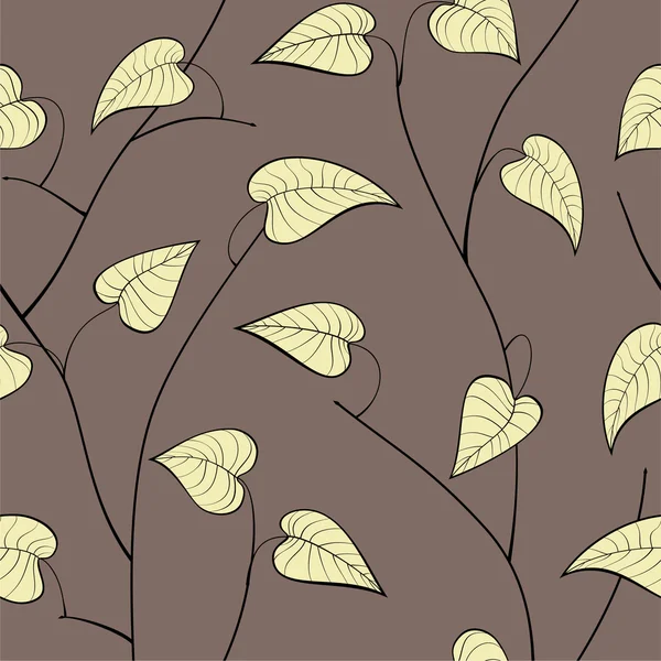 완벽 한 패턴의 leafs — 스톡 벡터