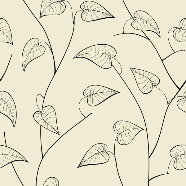 완벽 한 패턴의 leafs — 스톡 벡터