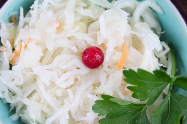 Cabbage salad with a cowberry — Stock Photo, Image