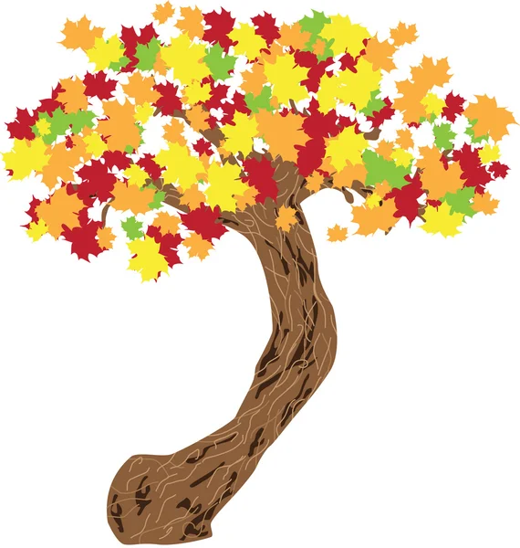 Fall leaves background — Stock Vector
