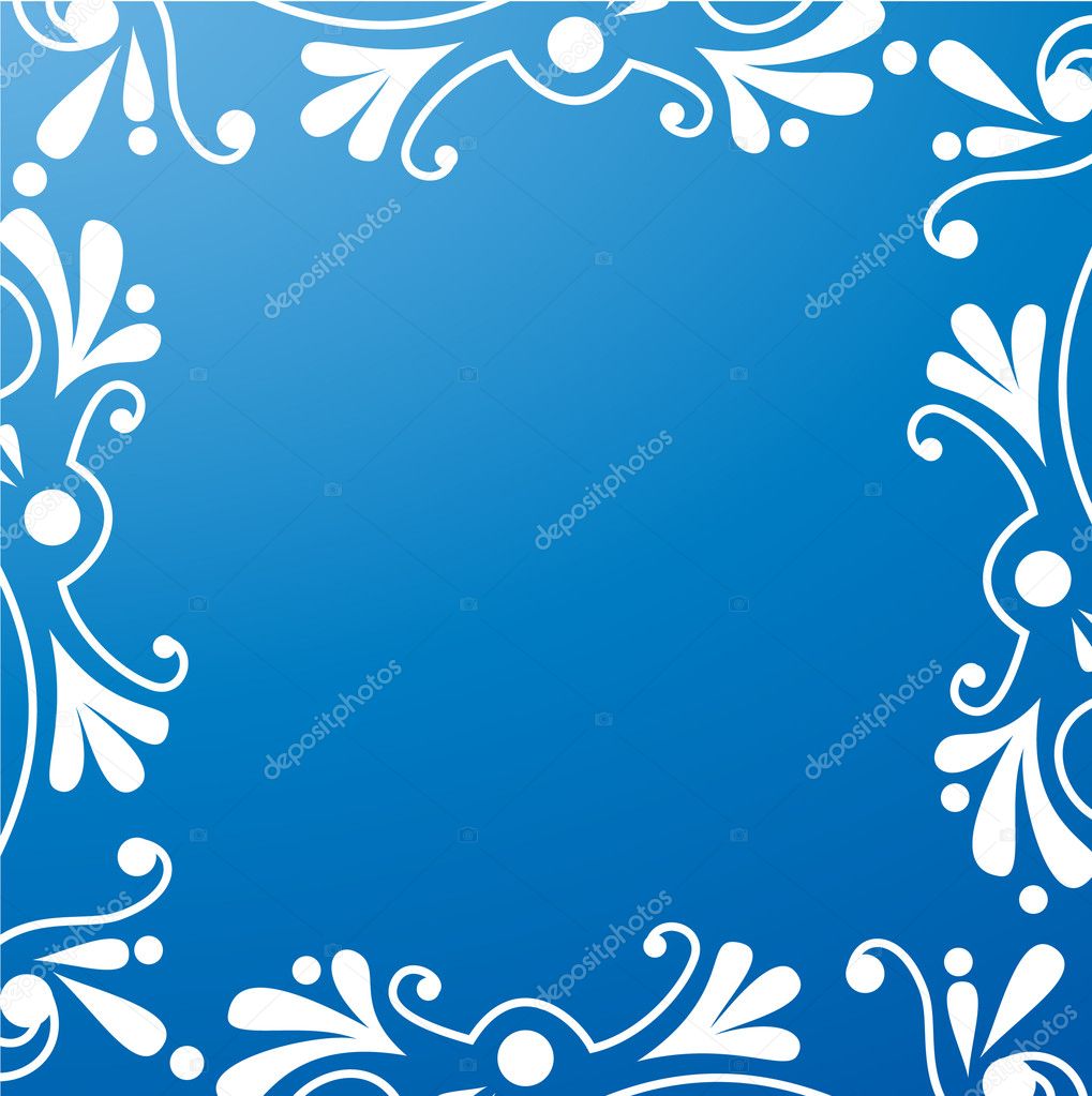 Blue ornament background