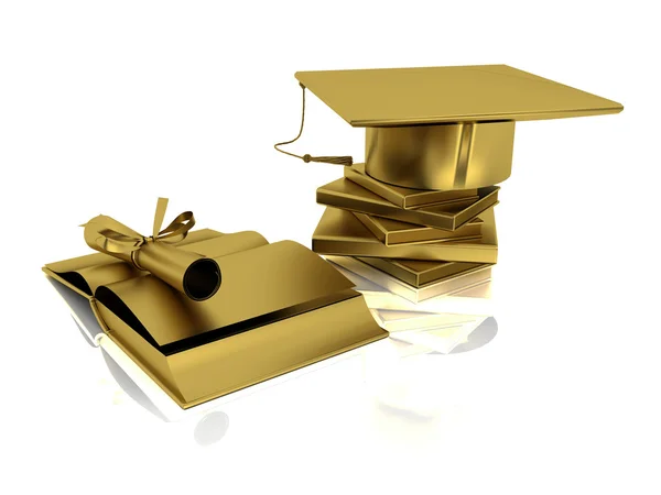 Kenmerken Bacheloropleiding van goud — Stockfoto