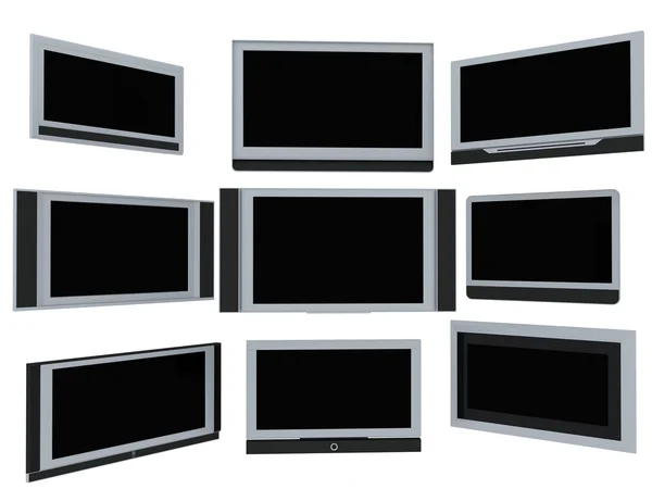 TV-skärmartelevizní obrazovky — Stockfoto