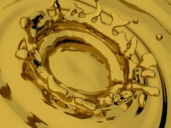 Altın sıçraması — Stok fotoğraf