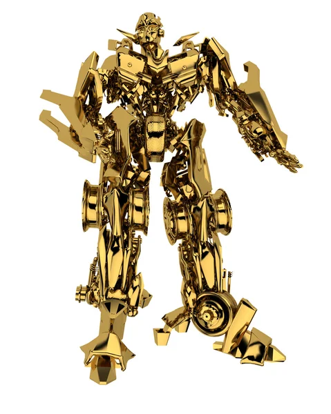 ゴールデン ロボット — ストック写真