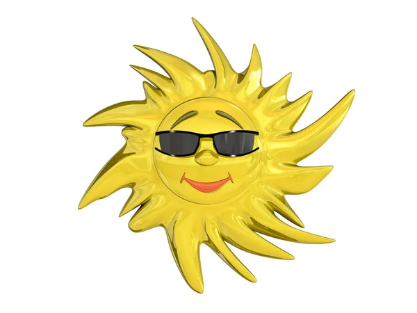 Cartoon sun — Stock Photo, Image