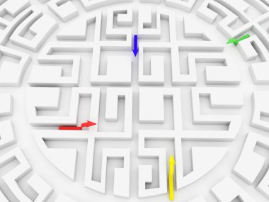 Round labyrinth clipart