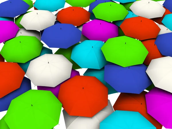 Muchos paraguas — Foto de Stock