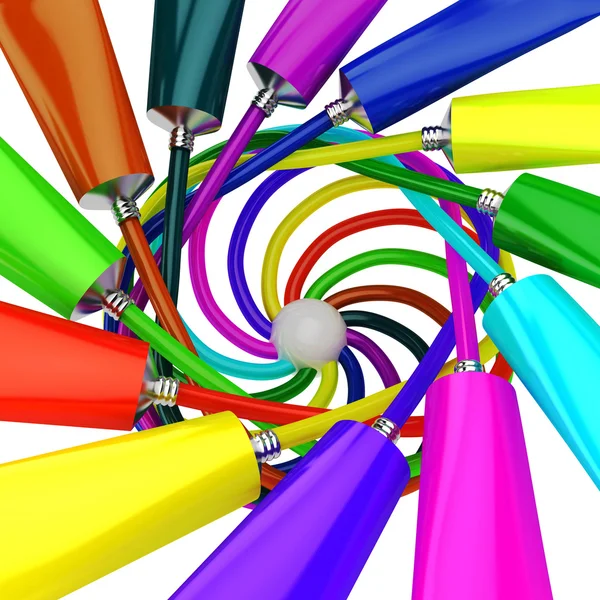 Spiral från färg — Stockfoto