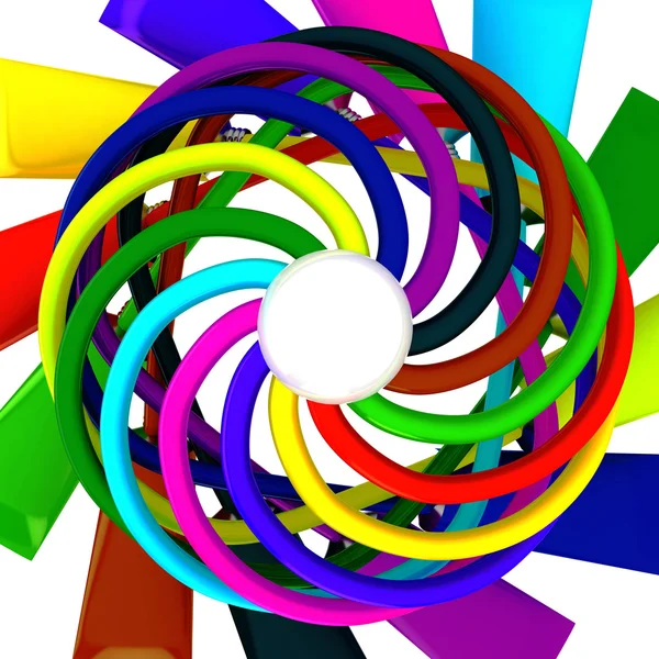 Spirala z farby — Zdjęcie stockowe