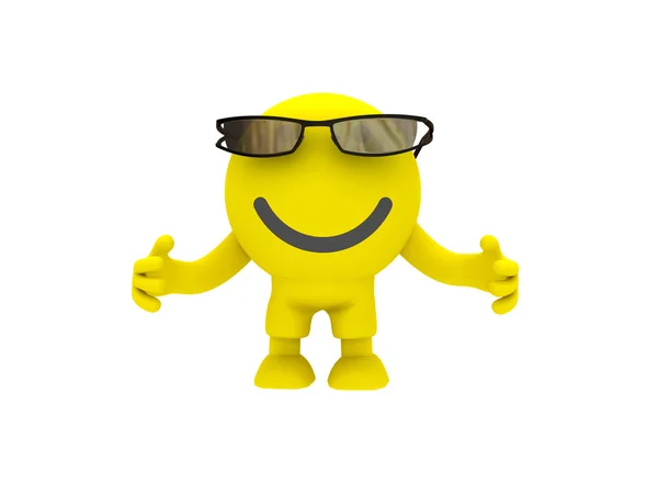 The smiley in a glasses — Stock Photo, Image