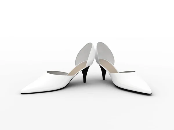 Zwei weiße Schuhe — Stockfoto