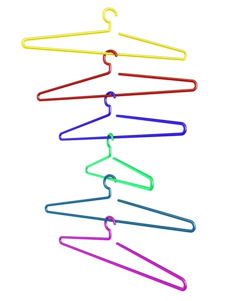 Color clothes hanger — Stock Photo, Image
